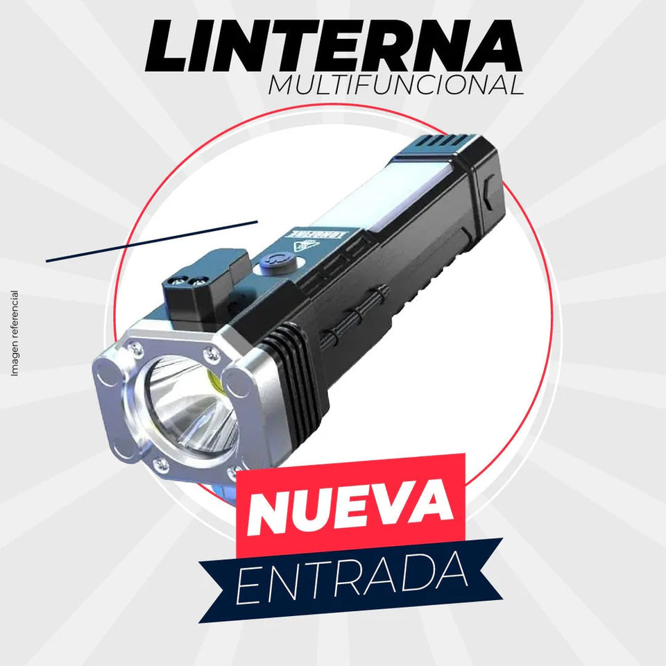 NUEVA LINTERNA TÁCTICA 4 EN 1